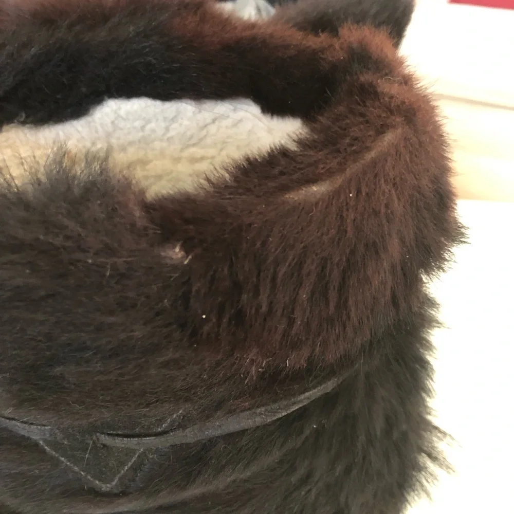 Pajar Black Fur-Lined Winter Boots Womens preowned size 8 - Picture 6 of 13